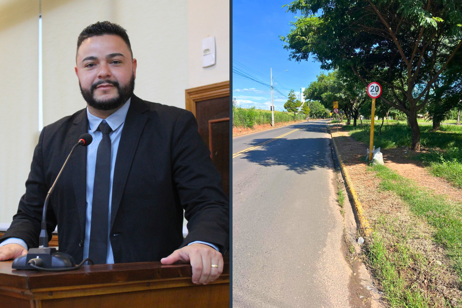  Vereador Alan Cosme solicita ao Executivo Municipal calçamento nas duas áreas verdes localizadas ao longo da Avenida Ângela Blaso Segreto