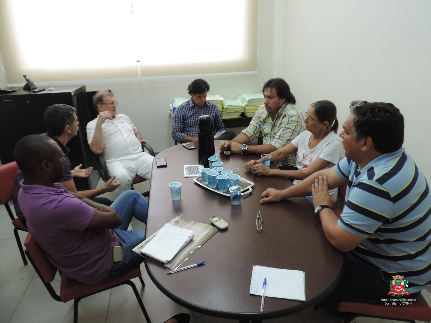 Legislativo realiza reunião com representante de empresa que está realizando obras no Município