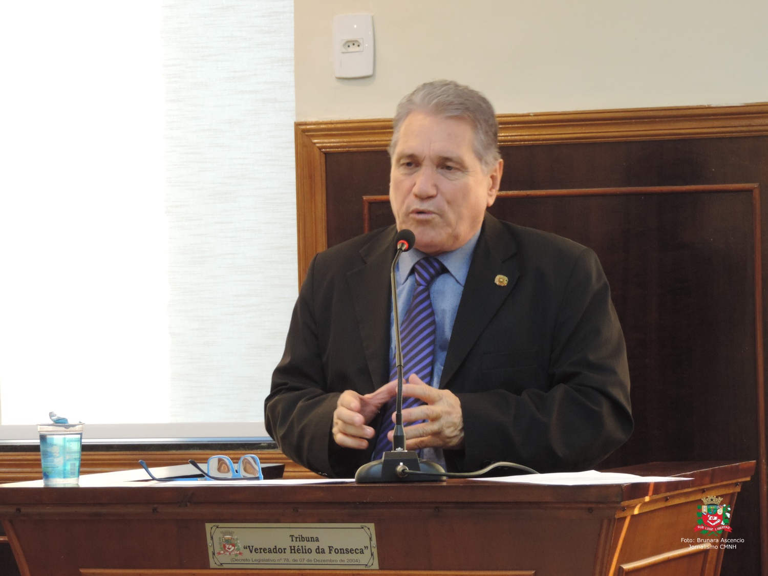 Vereador Nelsinho Luiz concede Medalha "28 de Outubro" a Sérgio Aparecido Ferreira