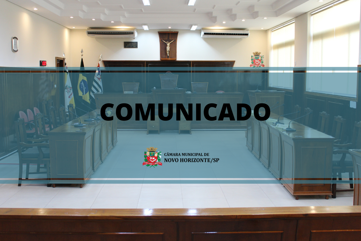 Câmara não terá expediente na próxima segunda-feira