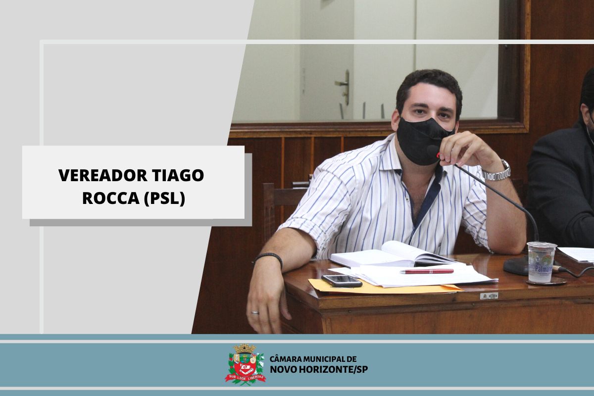 Confira as proposituras do vereador Tiago Rocca na sessão ordinária de 1º de março
