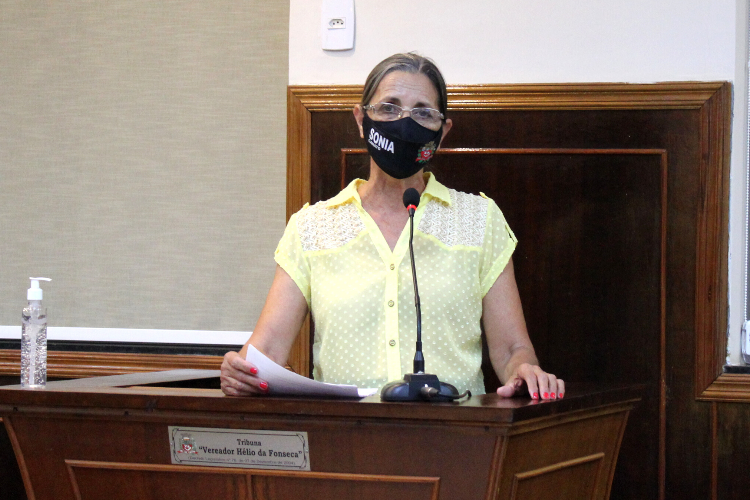 Confira as proposituras da Vereadora Sônia Canato na sessão ordinária de 20 de setembro