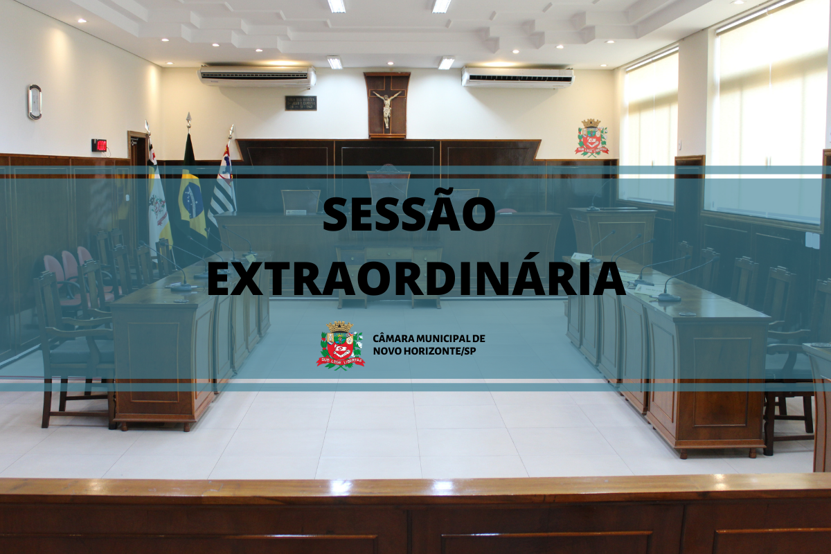 Legislativo irá realizar sessão extraordinária na terça-feira