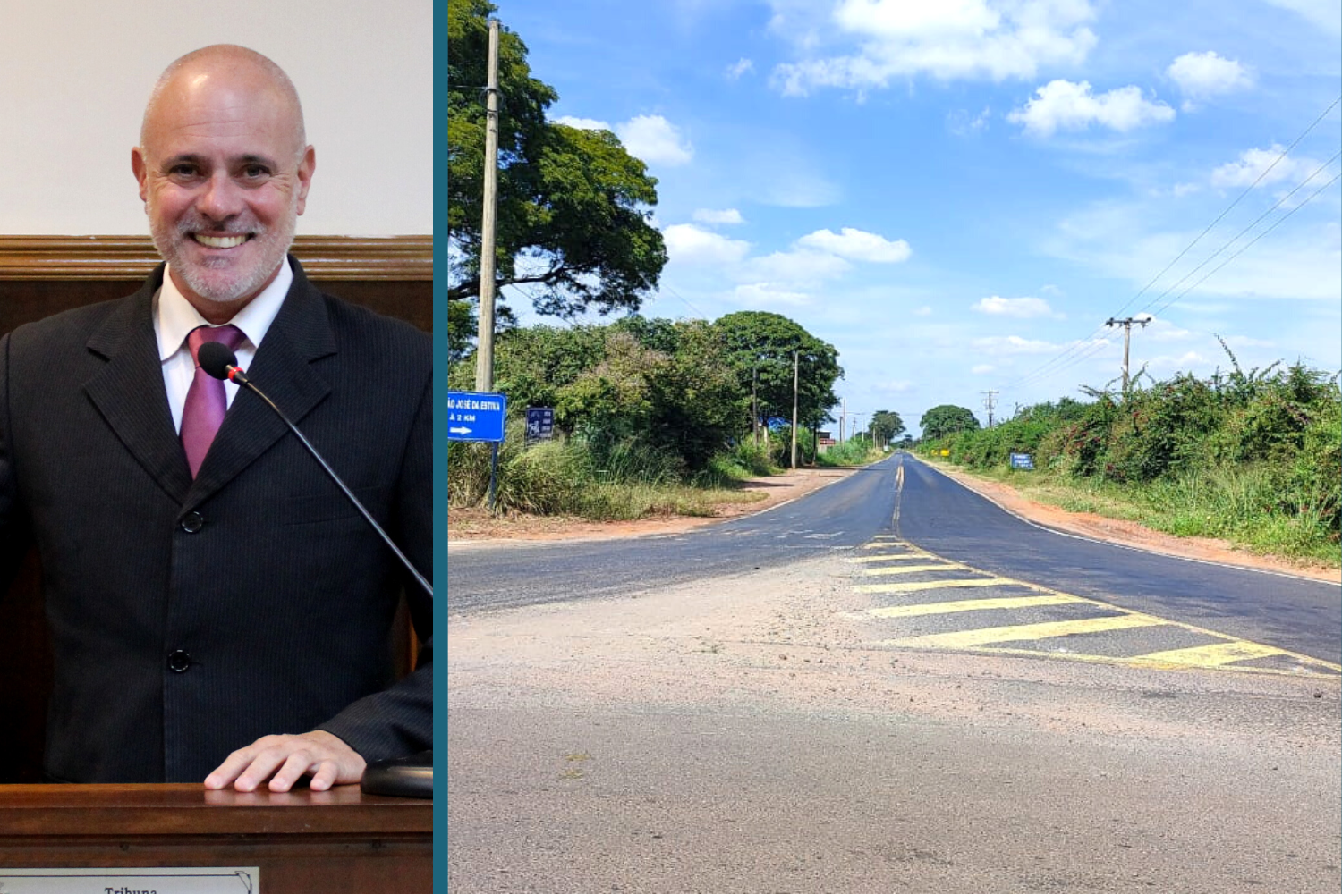 Vereador Kall Rigamonti solicita ao Prefeito Fabiano Belentani implantação de ciclovia na Estrada Vicinal "José Carvalho Leme Júnior"