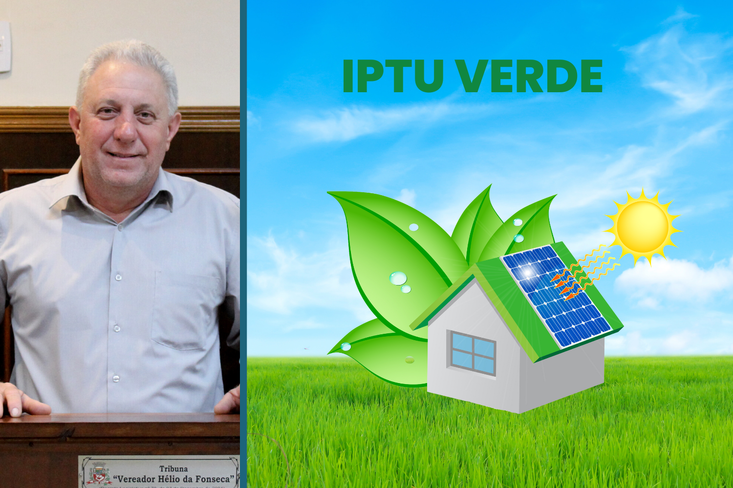 Vereador Ligero Mecânico solicita ao Prefeito Fabiano Belentani maior divulgação sobre Lei Municipal instituiu programa de incentivo e desconto no IPTU denominado IPTU Verde