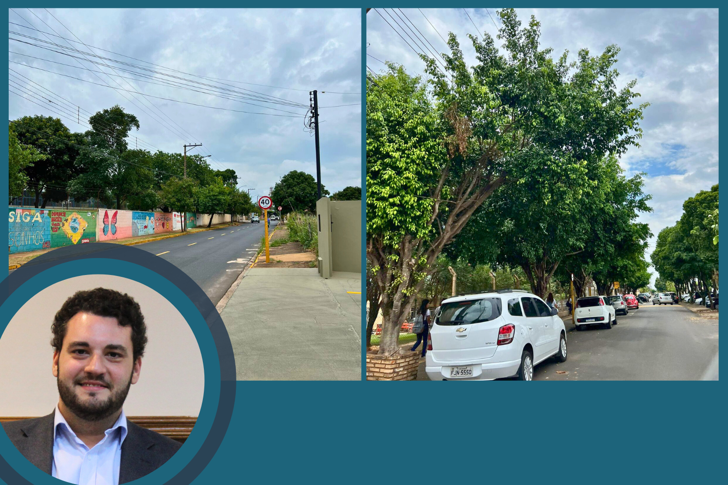 Vereador Tiago Rocca solicita ao Prefeito Fabiano Belentani poda de árvores na Escola FAF