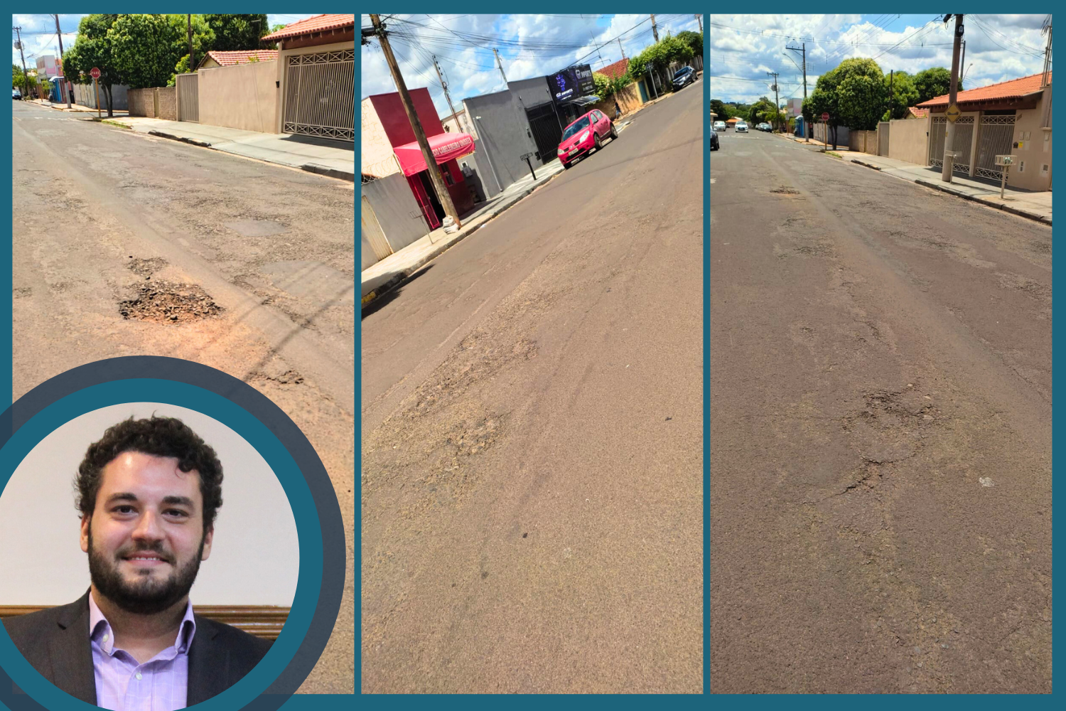 Vereador Tiago Rocca solicita ao Prefeito Fabiano Belentani recape da Rua Pongaí no Jardim Santa Clara