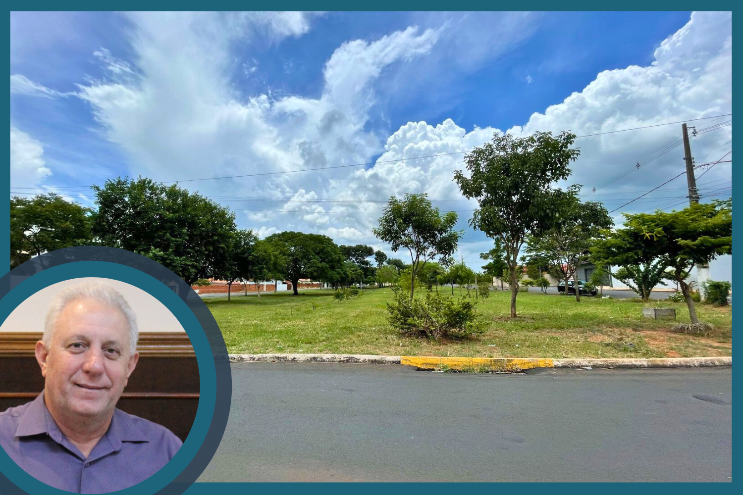 Vereador Ligero Mecânico solicita ao Prefeito Fabiano Belentani possibilidade de colocar pedrisco no entorno de área verde localizada no Jardim dos Ipês/Vila Mariana