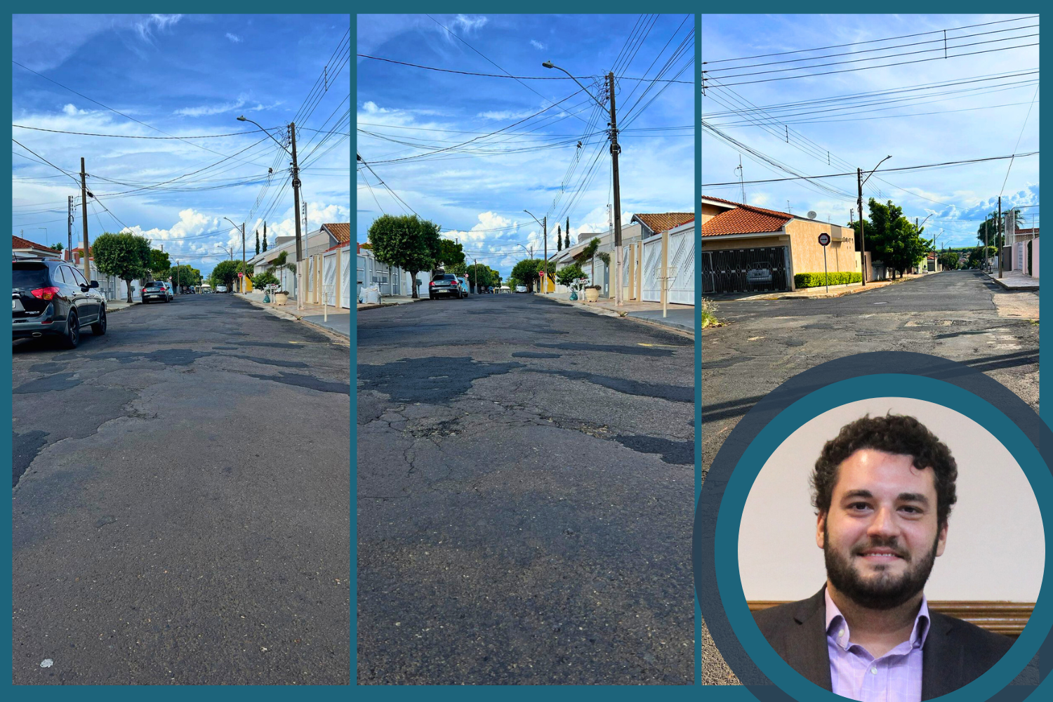 Vereador Tiago Rocca solicita ao Prefeito Fabiano Belentani recape em trecho da Rua Raul Hermes de Oliveira na Vila Patti