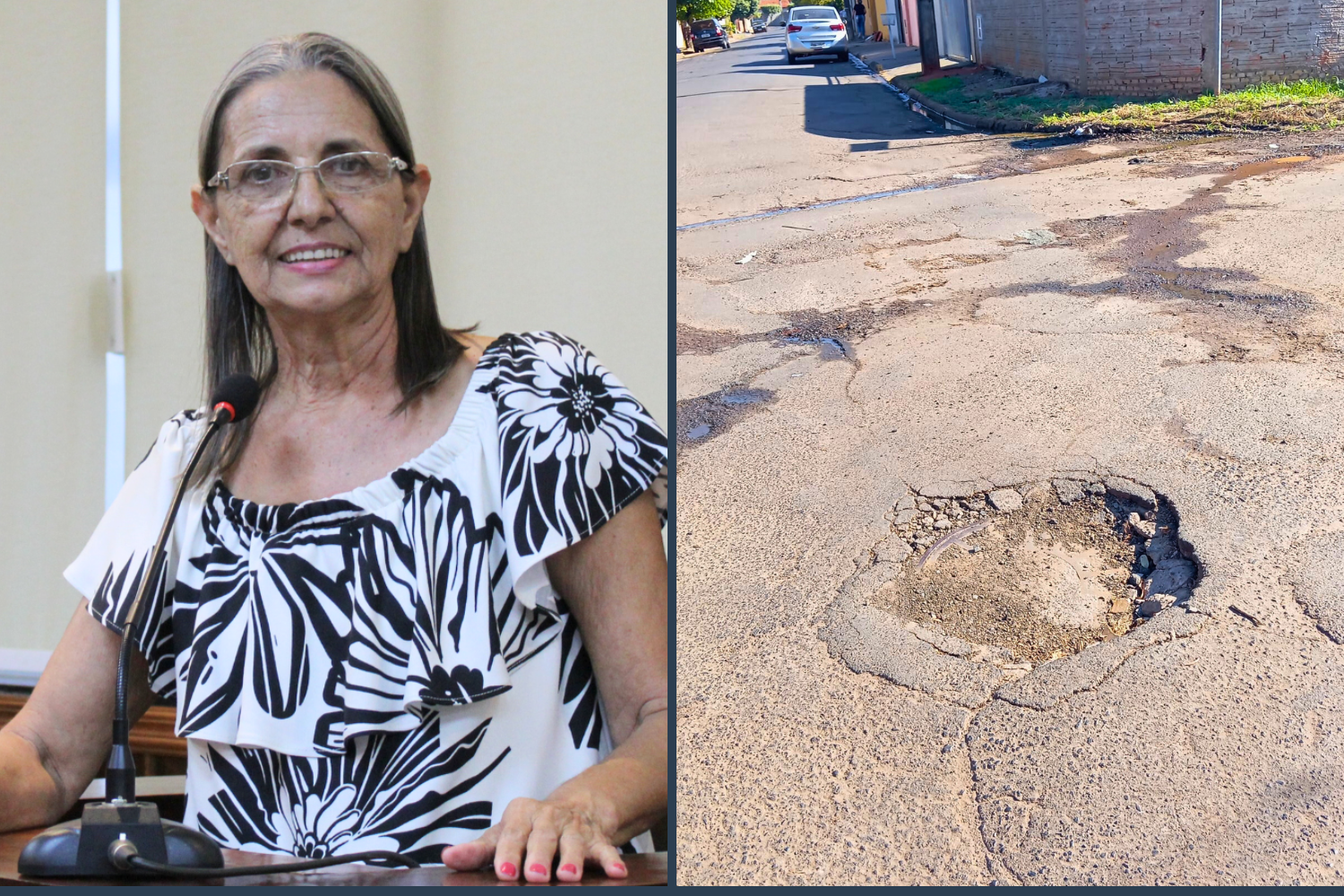 Vereadora Sônia Canato solicita à Sabesp providencias com relação a tampa de bueiro no cruzamento de vias no Jardim São Benedito