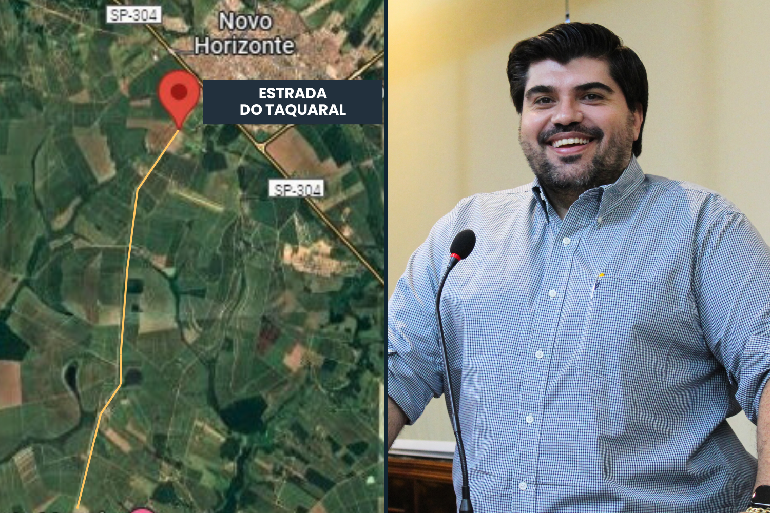Vereador Raí Ascêncio solicita ao Prefeito Fabiano Belentani informações sobre a pavimentação da Estrada do Taquaral