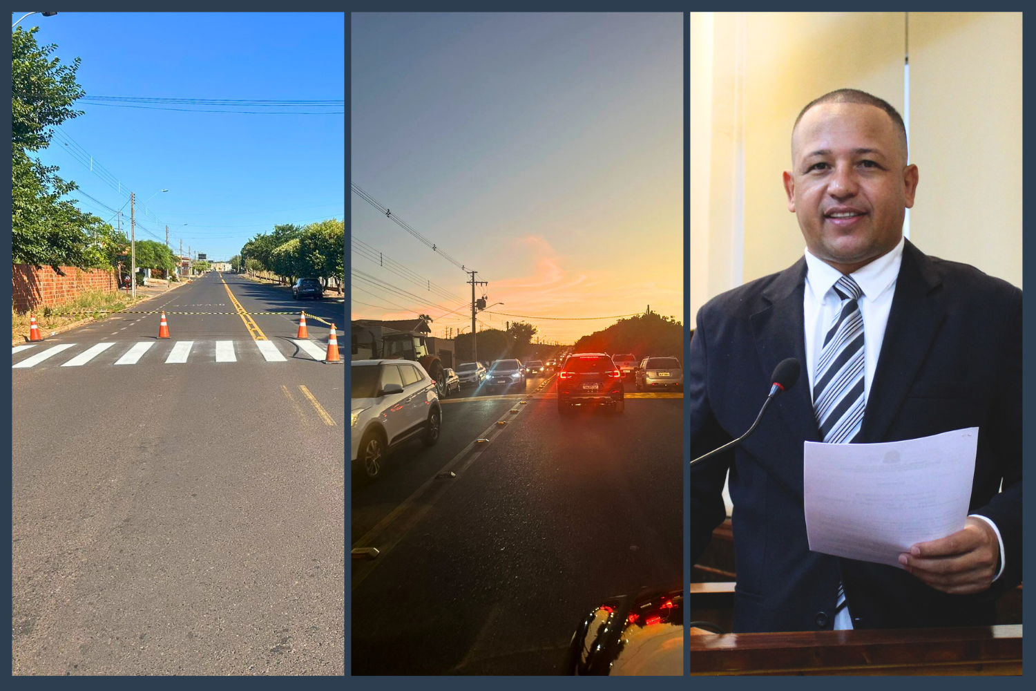 Vereador Carlos Henrique BGO solicita ao Prefeito Fabiano Belentani implantação de semáforo em trecho da Avenida Cônego Alfredo Reith