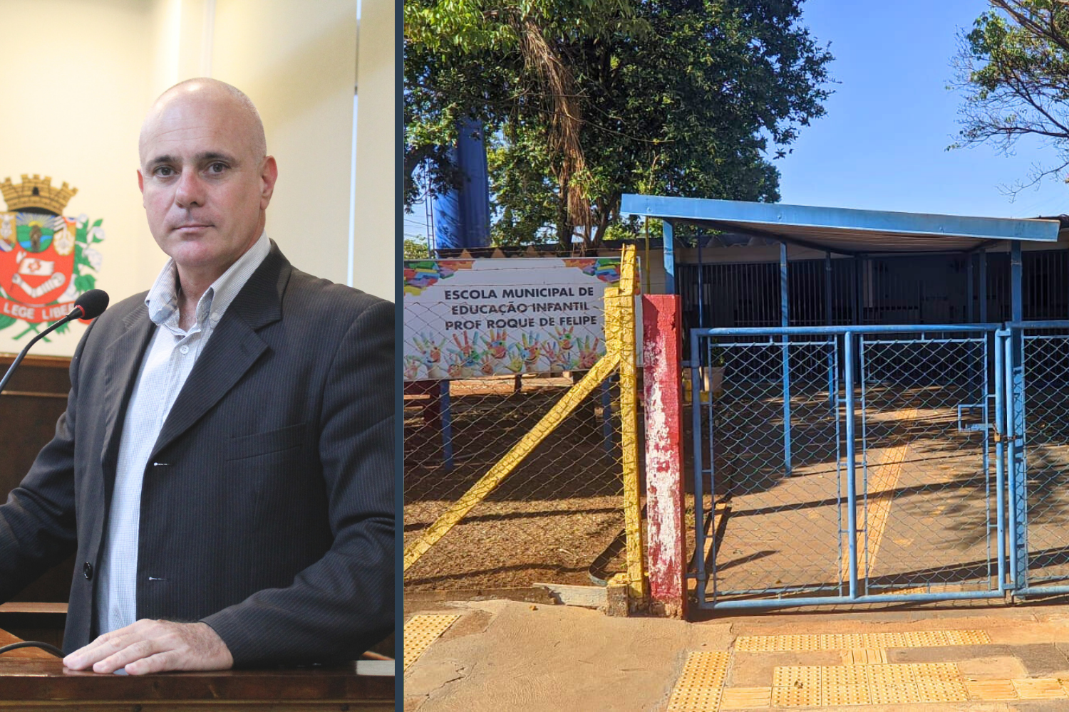 Vereador Kall Rigamonti solicita ao Prefeito Fabiano Belentani informações sobre o prédio da EMEI "Prof. Roque de Felipe"