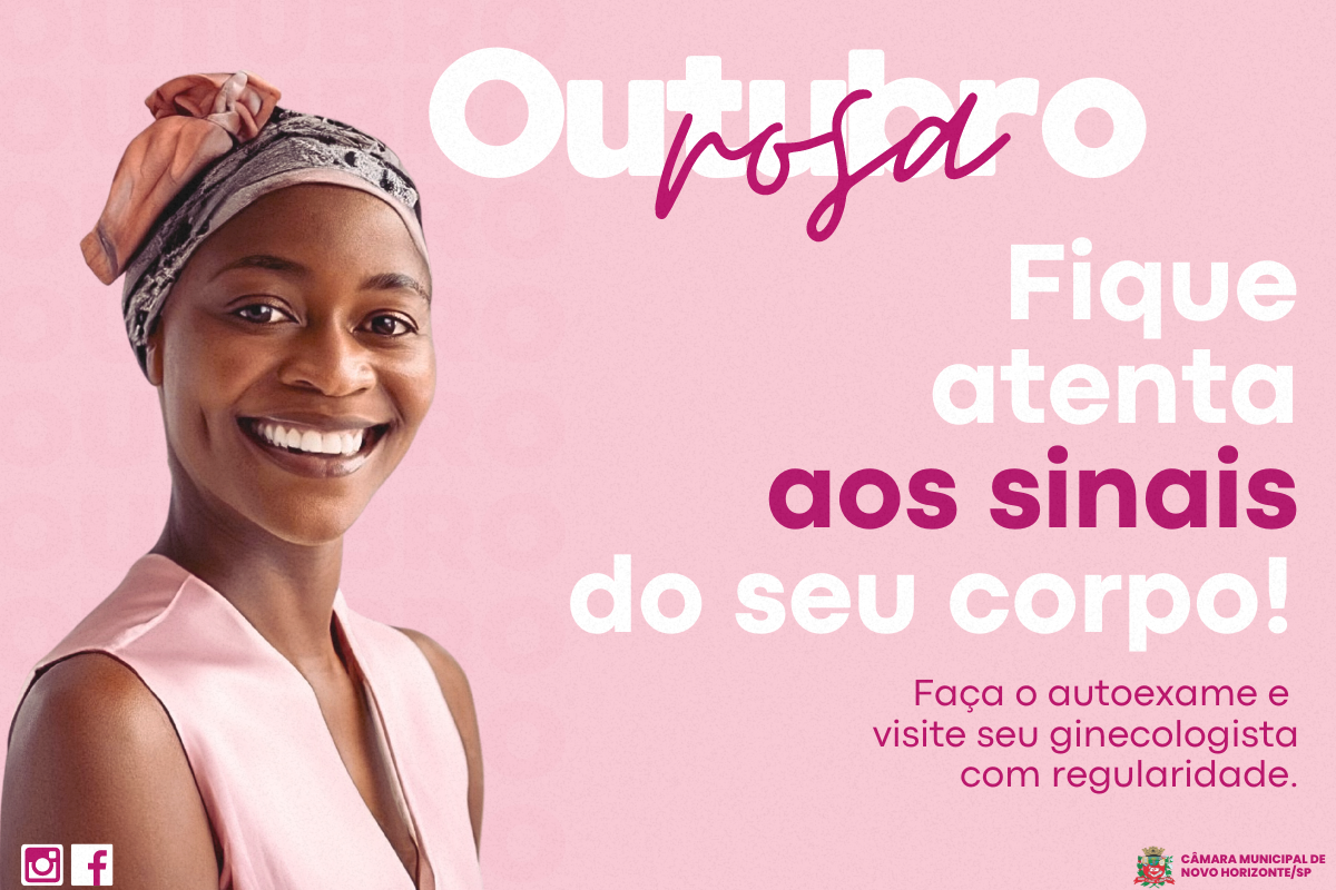 Outubro Rosa: mês de conscientização sobre o câncer de mama e de colo do útero