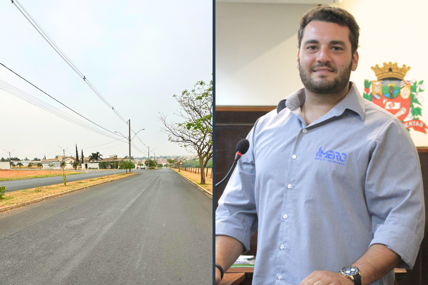  Vereador Tiago Rocca solicita ao Executivo Municipal instalação de redutores de velocidade no cruzamento de vias no Residencial Gino de Biasi