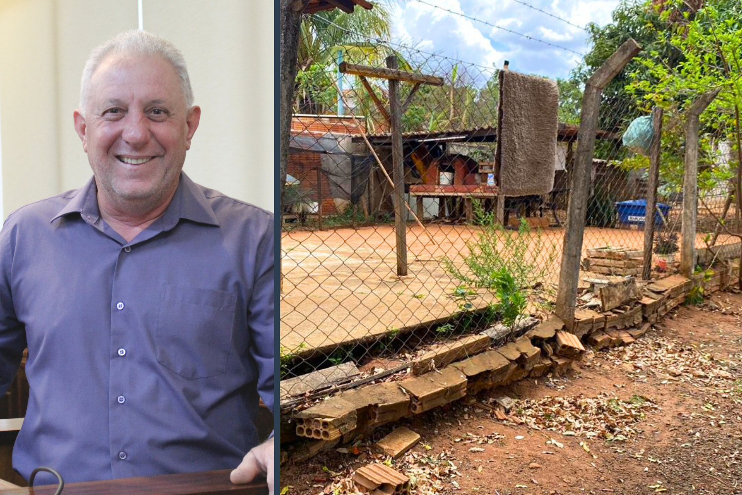 Vereador Ligeiro Mecânico solicita à Secretaria Municipal de Saúde construção de muro ao lado da UBS "Hermínio Ramazzini" no Jardim Santa Clara