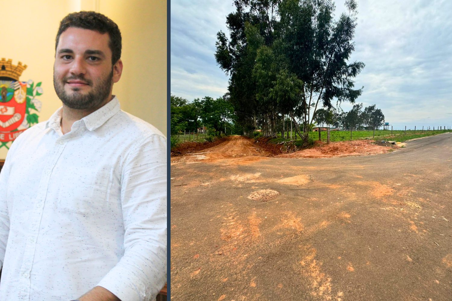 Vereador Tiago Rocca solicita ao Executivo Municipal várias benfeitorias em estrada rural localizada no prolongamento de via no Jardim das Paineiras