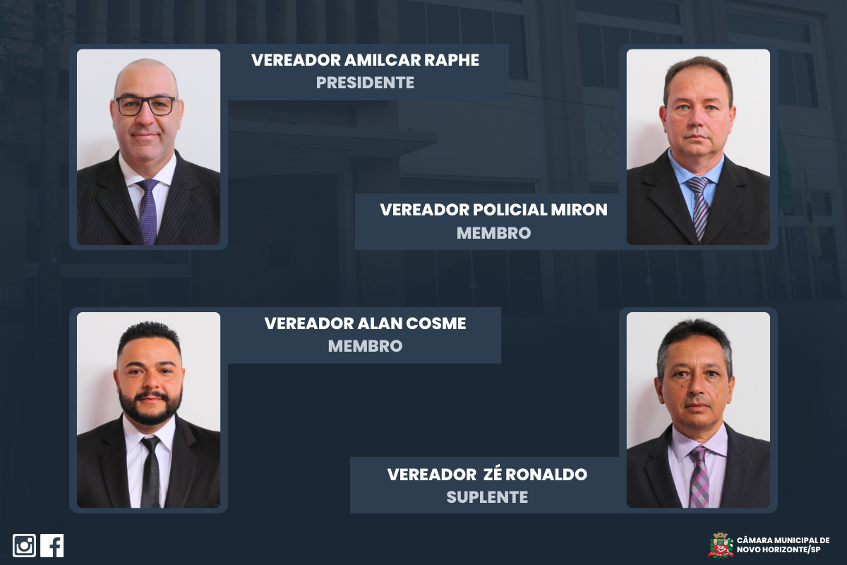 Confira a composição do Conselho do Código de Ética e Decoro Parlamentar para o biênio 2025/2026