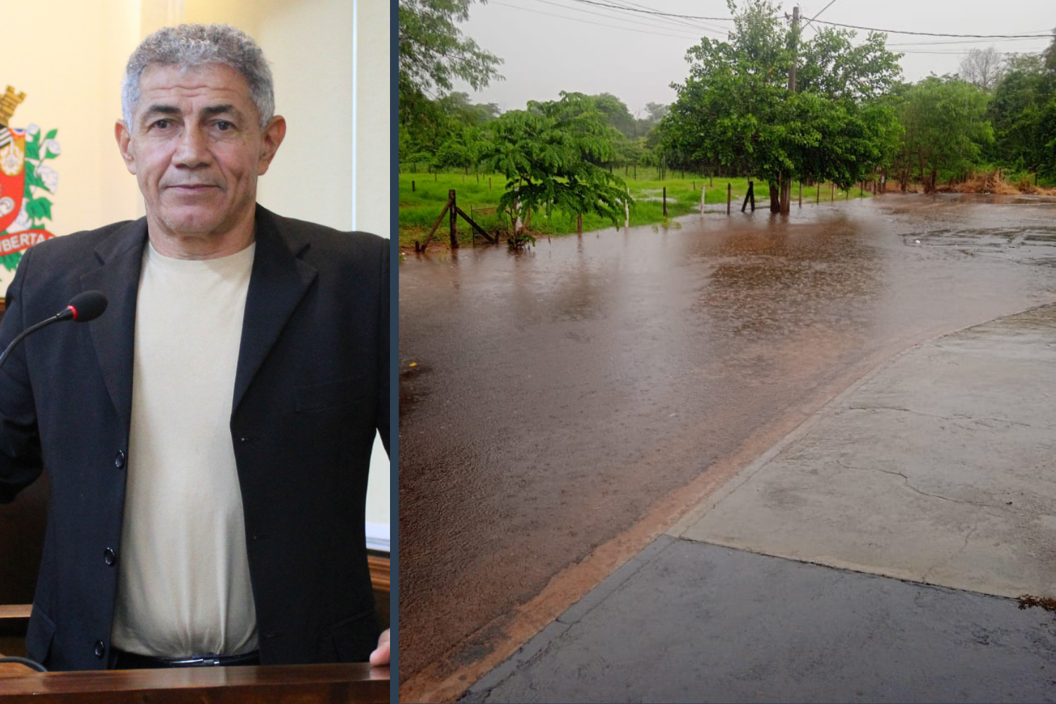 Vereador Carlinhos do Cota solicita ao Executivo Municipal resolução para escoamento de águas pluviais que empossam na Rua José Ruis Galindo no Viva Mais