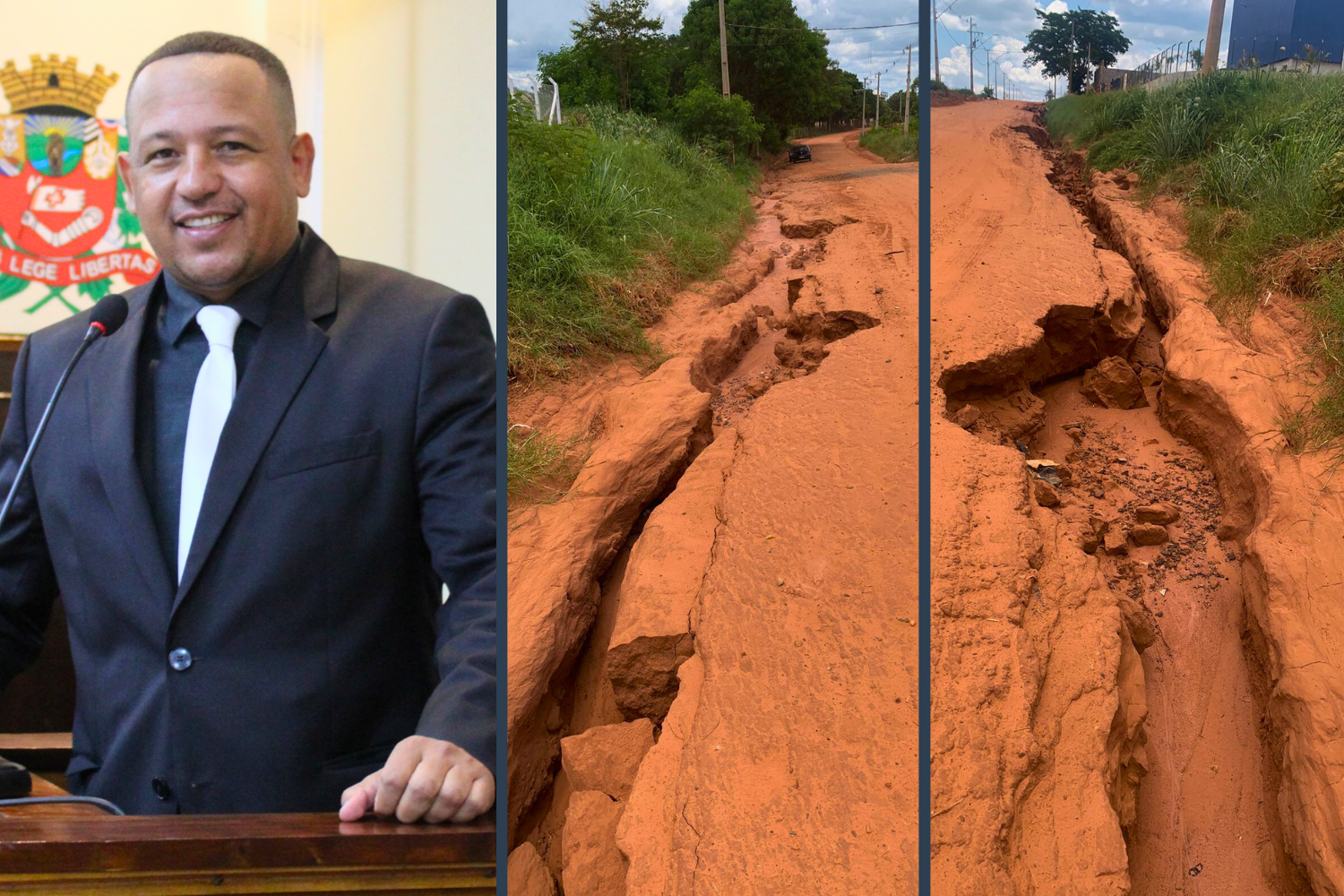 Vereador Carlos Henrique BGO solicita ao Executivo Municipal manutenção das estradas rurais do Município