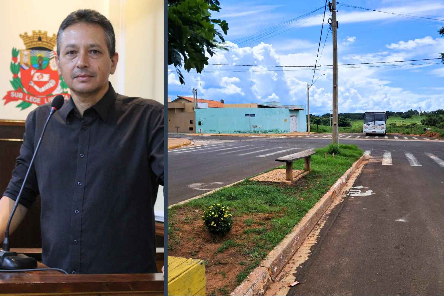 Vereador Zé Ronaldo solicita ao Executivo Municipal construção de ponto de ônibus com cobertura no Jardim das Paineiras