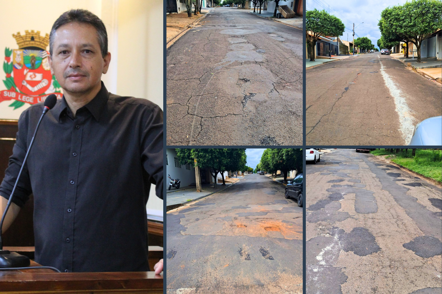 Vereador Zé Ronaldo solicita ao Executivo Municipal recape de vias públicas no Jardim Alvorada