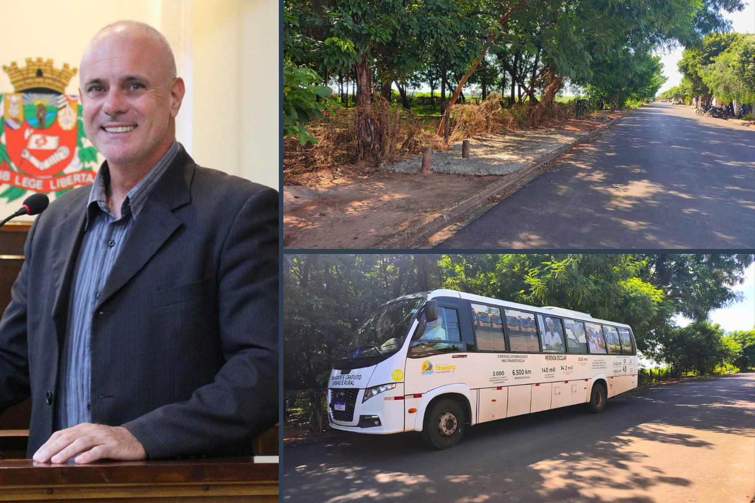 Vereador Kall Rigamonti solicita ao Executivo Municipal instalação de banco com cobertura em ponto de ônibus no Jardim Esplanada