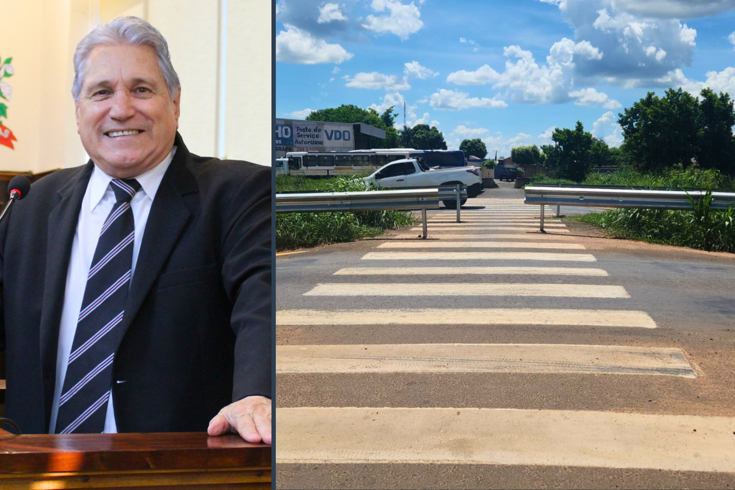 Vereador Nelsinho Luiz pergunta ao DER se há projetos futuros para melhorias na travessia de pedestres que liga os bairros São José e Esplanada na Rodovia Cezário José de Castilho