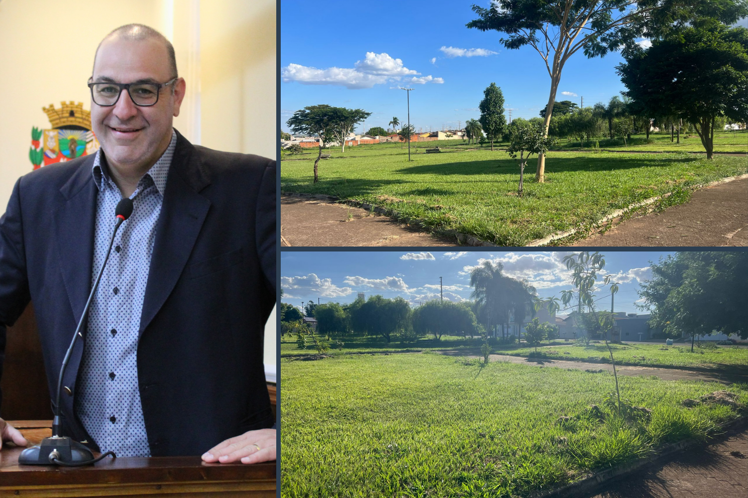 Vereador Amilcar Raphe solicita ao Executivo Municipal implantação de iluminação em praças do Residencial Vale do Sol