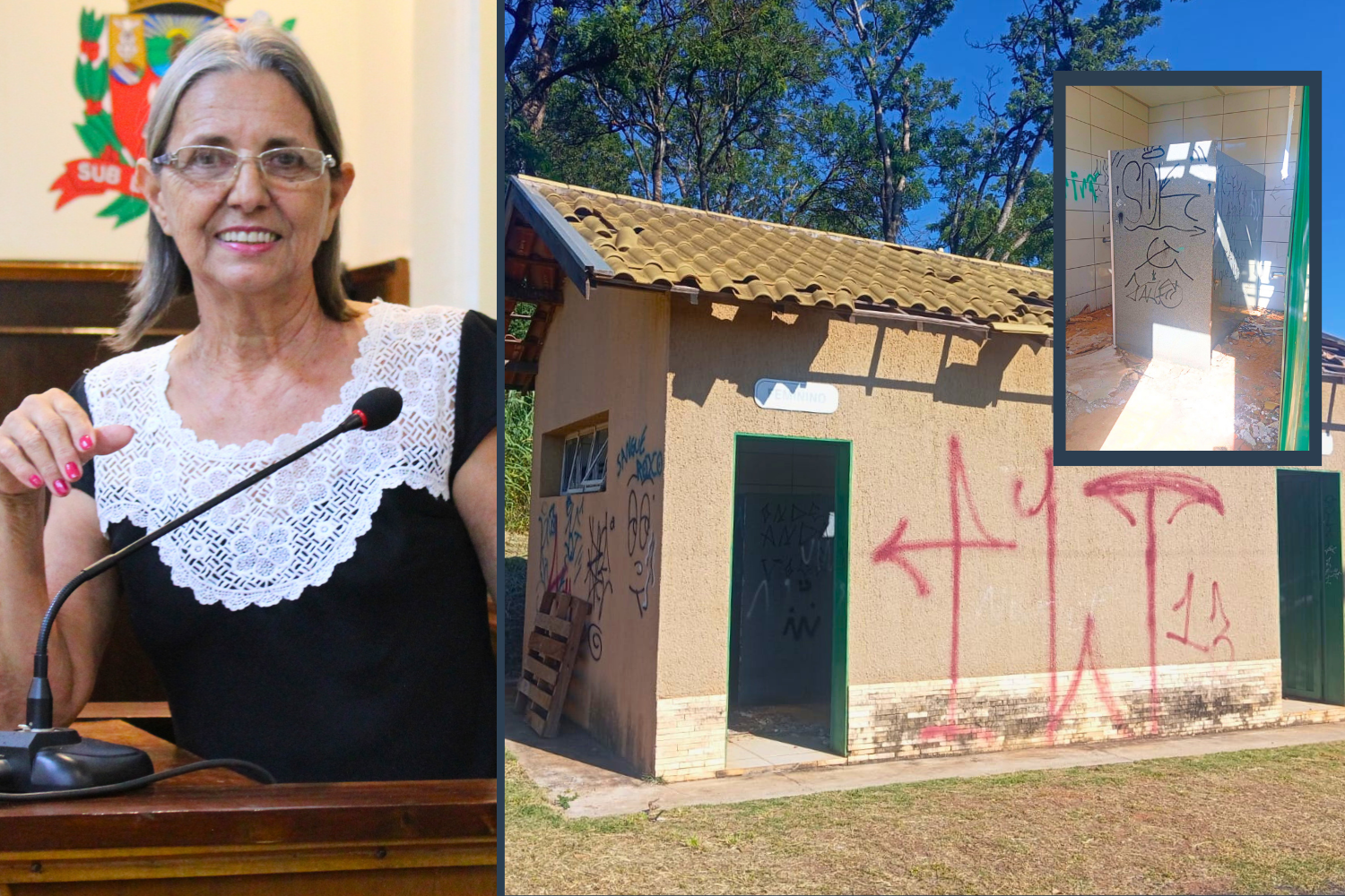 Vereadora Sônia Canato solicita ao Executivo Municipal reforma dos banheiros públicos no Residencial Viva Mais Novo Horizonte