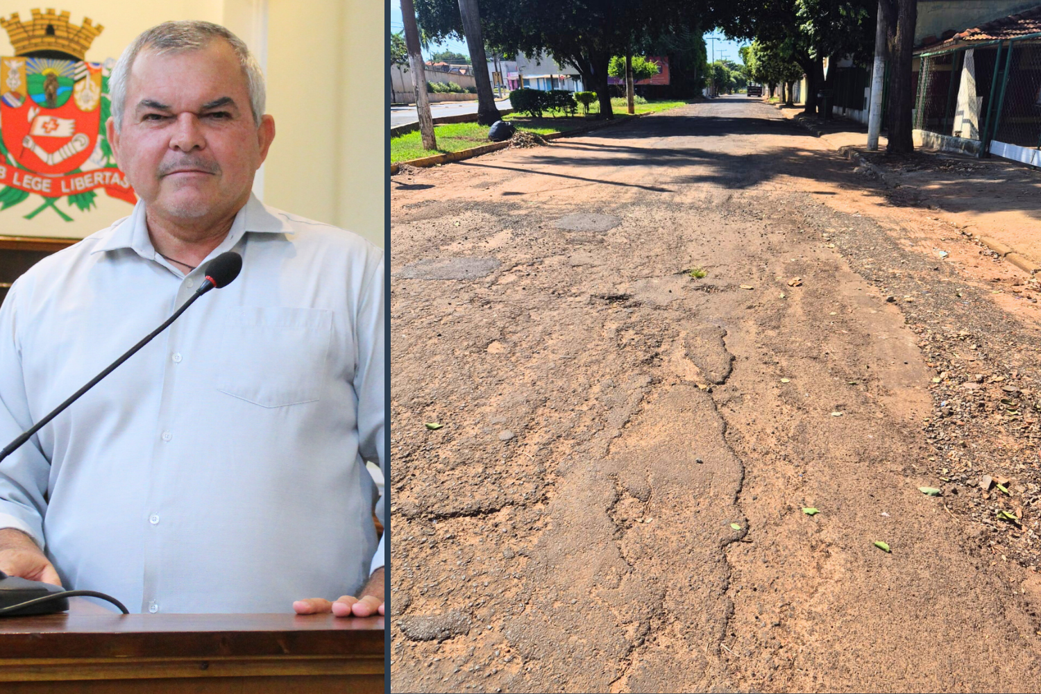 Vereador Leandro Nacimbeni solicita ao Executivo Municipal recape da Rua Campinas no Jardim Guanabara