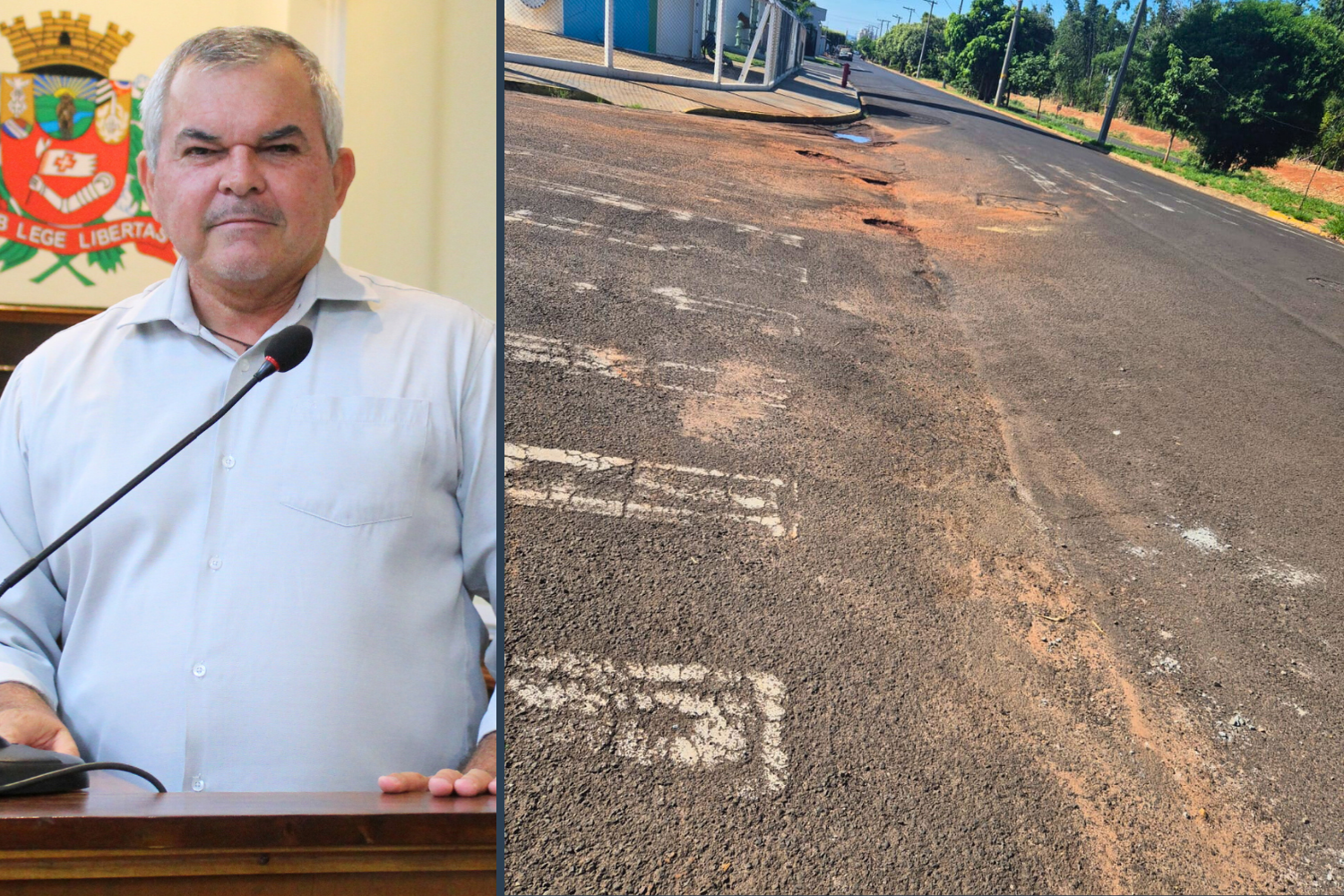 Vereador Leandro Nacimbeni solicita ao Executivo Municipal construção de passagem de água pluvial no cruzamento de vias no Residencial Vale do Sol II