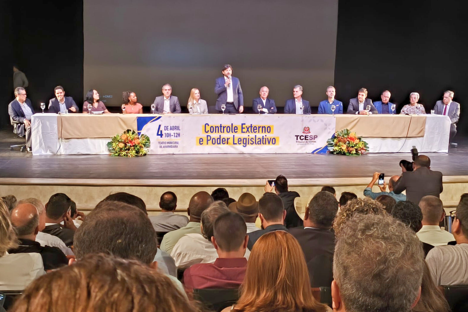 Presidente e servidores da Câmara participaram de evento do TCE/SP com o tema "Controle Externo e Poder Legislativo"