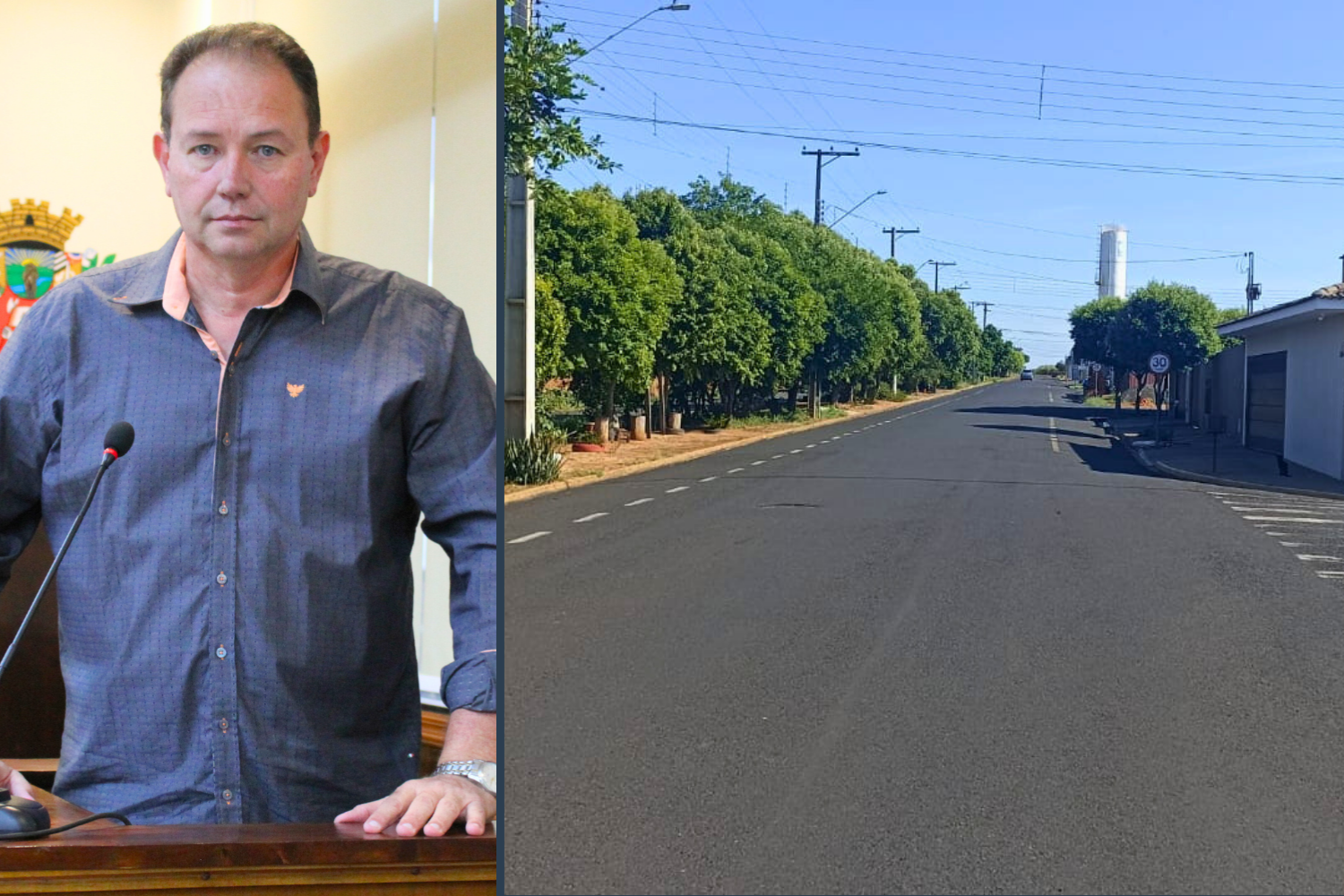 Vereador Policial Miron solicita ao Executivo Municipal instalação de redutor de velocidade na Avenida João Valéo no Residencial Vale do Sol