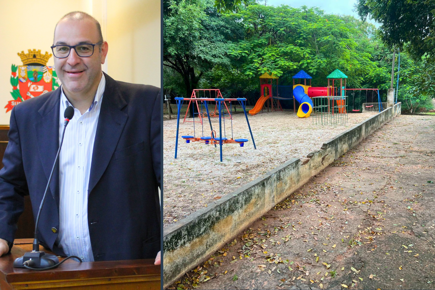 Vereador Amilcar Raphe solicita ao Executivo Municipal limpeza e melhorias no Parque de Recreação Infantil "Maria da Natividade Nascimento Fumagalli" no Parque Vila Real
