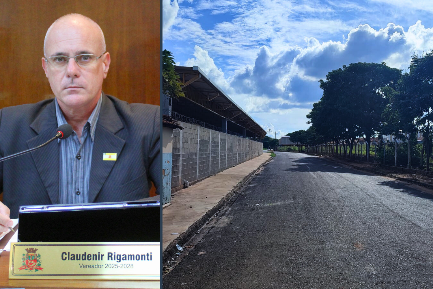  Vereador Kall Rigamonti indaga ao Executivo Municipal sobre previsão de instalação de postes de iluminação na Rua Minas Gerais atrás do Barracão Municipal na Vila Bauman