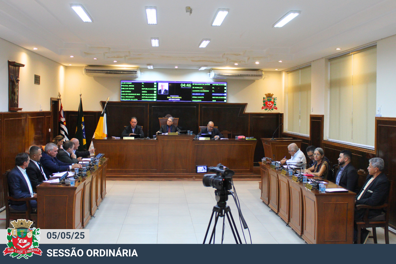 Confira a deliberação das proposituras previstas na pauta da sessão ordinária de 5 de maio