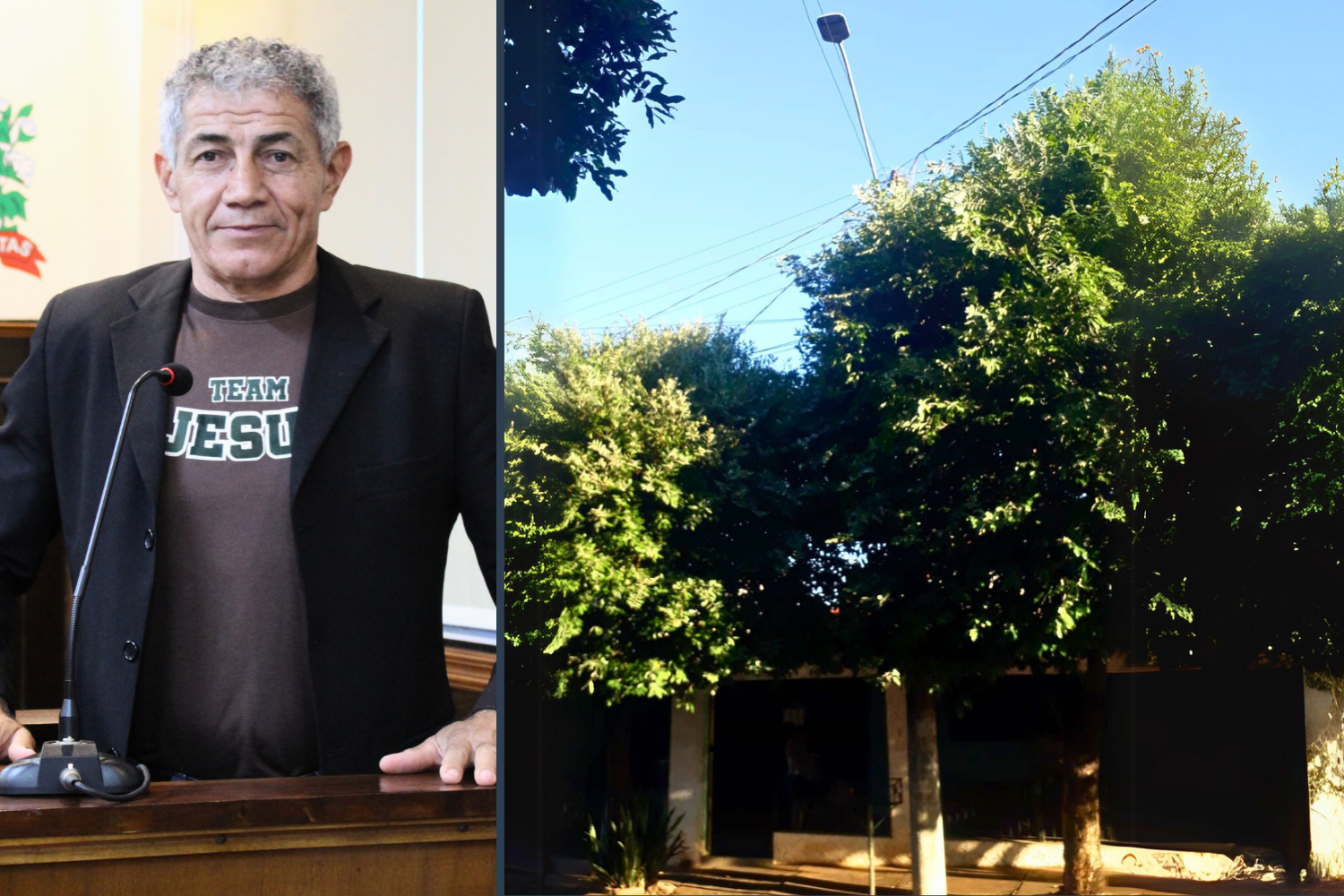 Vereador Carlinhos do Cota solicita ao Executivo Municipal troca de lâmpadas queimadas e poda de árvores no bairro IV Centenário