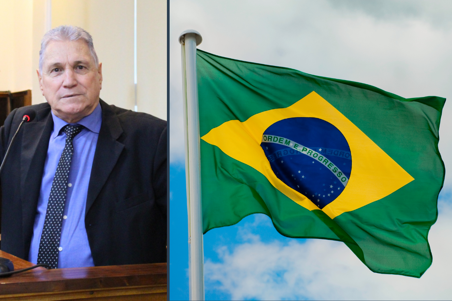 Vereador Nelsinho Luiz solicita ao Executivo Municipal que seja colocado um mastro com a bandeira nacional na entrada do Município