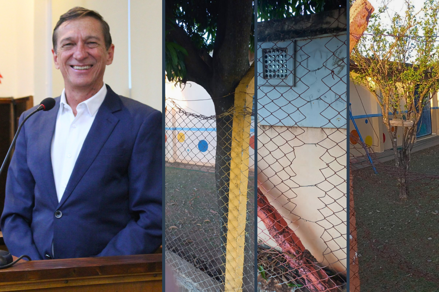 Vereador Vasquinho solicita à Secretaria Municipal de Educação construção de muros na EMEI Prof.ª Iramaia Aparecida Jardim de Biasi e na EMEI Prof.ª Deamantina Calixto da Silva