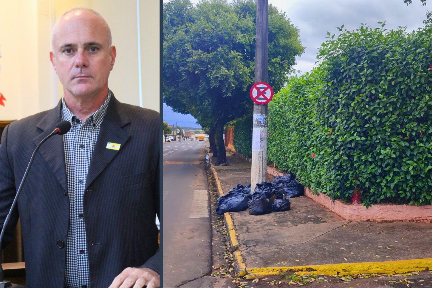 Vereador Kall Rigamonti solicita ao Executivo Municipal instalação de lixeira na esquina da EMEI "Prof.ª Deamantina Calixto da Silva" no Jardim Cecap