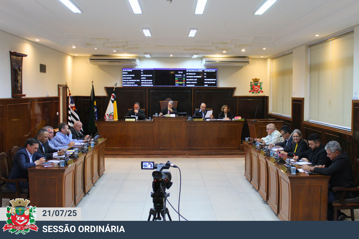 Confira a deliberação dos Projetos previstos na pauta da sessão ordinária de 21 de julho