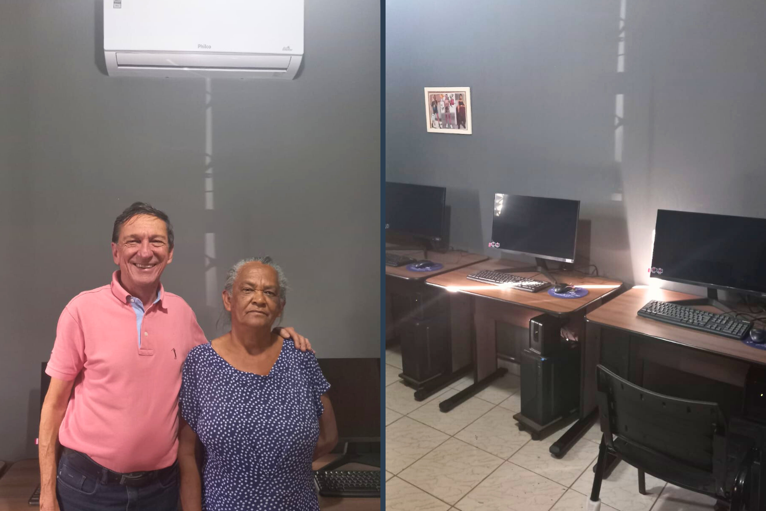 Emenda Impositiva do Vereador Vasquinho e do ex-Vereador Casadinho viabilizou aquisição de cinco computadores e dois ares-condicionados para Organização do Lado de Lá