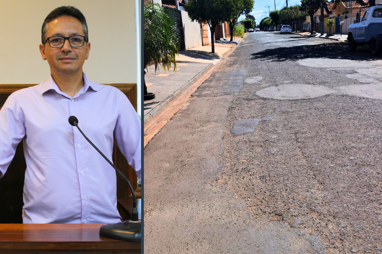 Vereador Zé Ronaldo solicita ao Executivo Municipal recape da Rua Jovelina Pereira Pinheiro