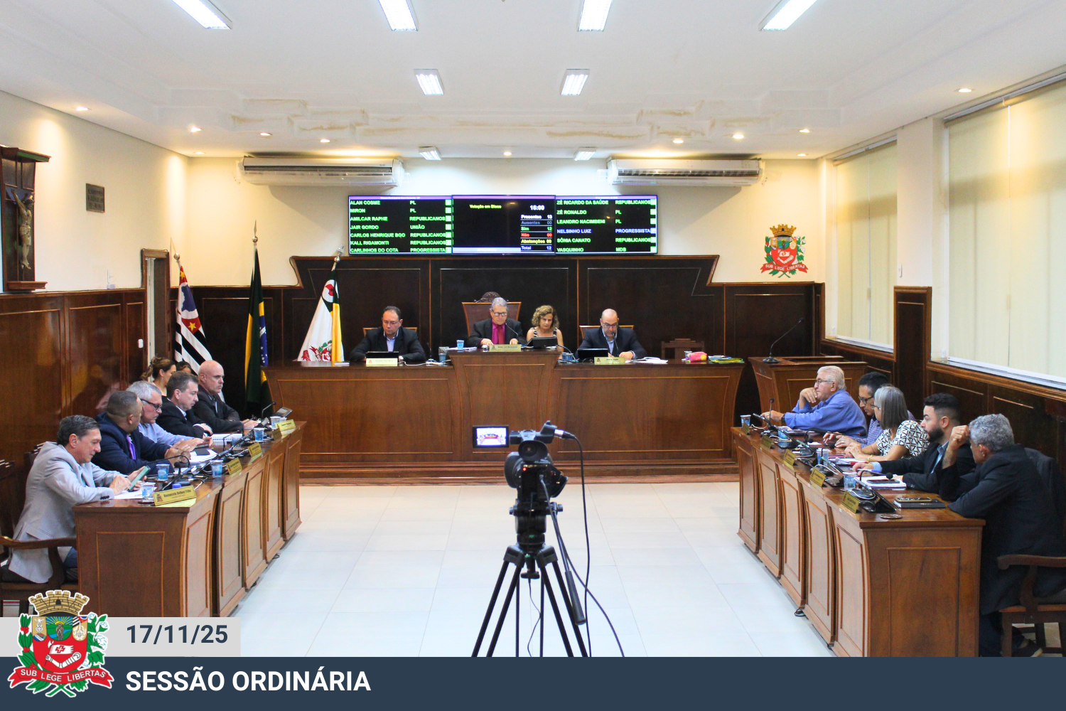 Confira a deliberação dos Projetos de Lei previstos na pauta da sessão ordinária de 17 de novembro