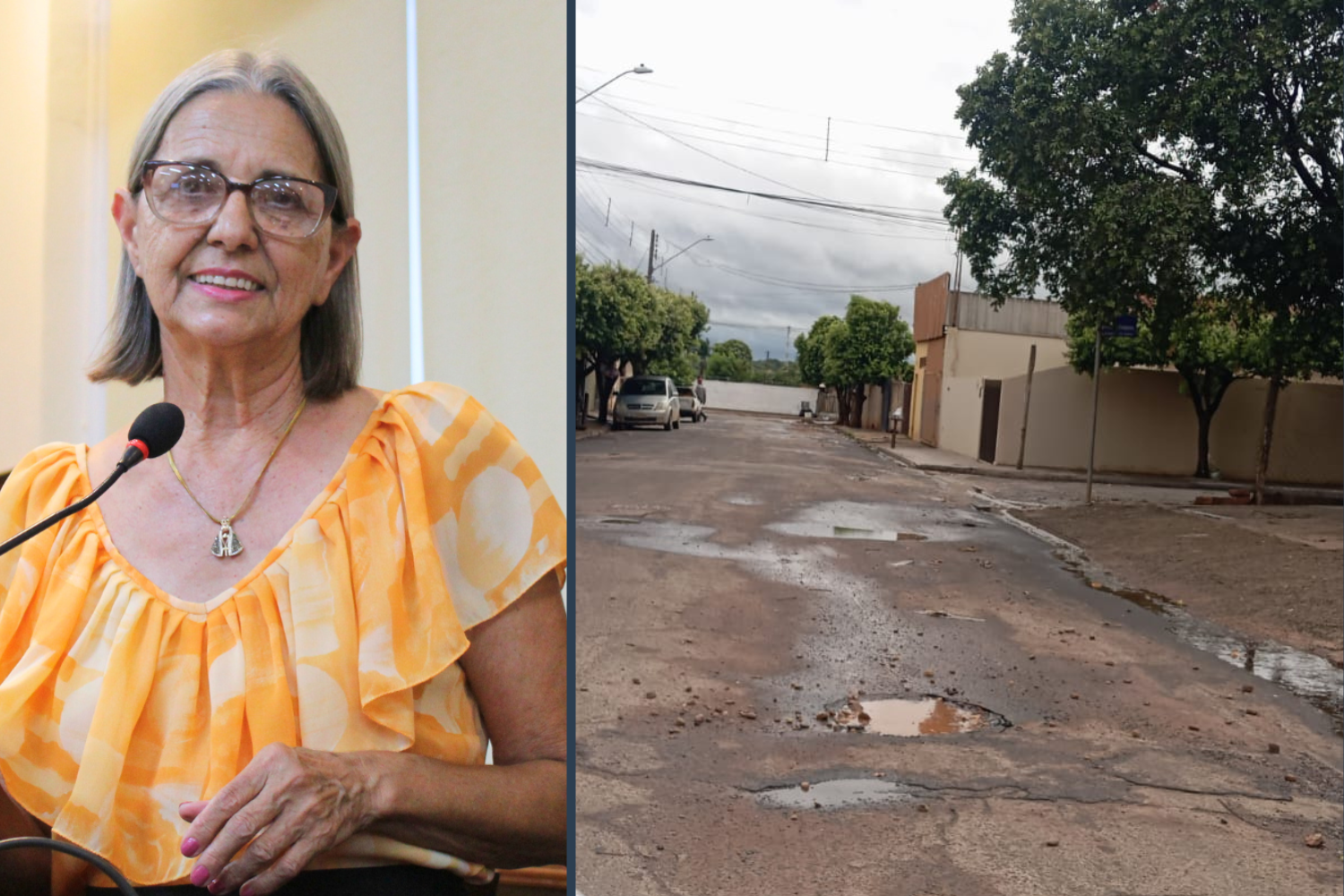 VEREADORA SÔNIA CANATO SOLICITA À PREFEITURA TAPA BURACO NA RUA OLAVO BILAC, NO BAIRRO JARDIM FACÃO