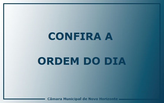Confira as proposituras previstas na Ordem do Dia da sessão ordinária desta segunda-feira