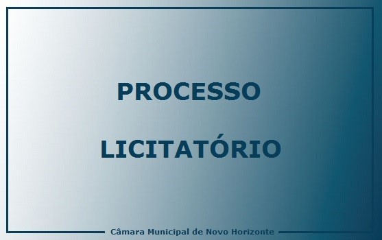 Câmara abre licitação para contratação de empresa para prestação de serviços técnicos e especializados de informática na área de gestão legislativa